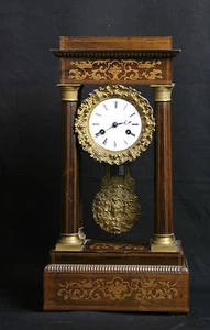 pendule portique Charles X / French clock, "pendule portique" Charles X - Picture 1 of 3