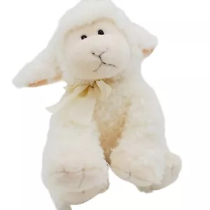 RUSS BERRIE Agnello Pecora BAASLEY Peluche Crema Shaggy Fluffy 12 in Morbido Peluche Anim - Foto 1 di 7