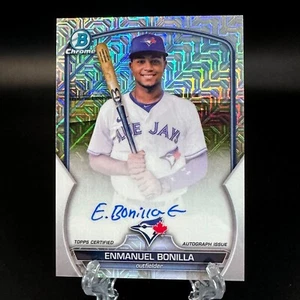 2023 Bowman Chrome Enmanuel Bonilla Mojo Refractor Auto #BCMA-EB Blue Jays - Picture 1 of 2