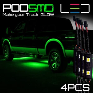 Neon Green Under Car Accent Underbody LED Glow Rock Lights for Ford F150 F250 - Picture 1 of 9