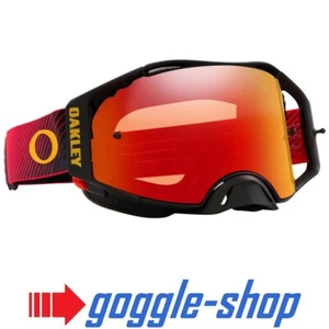 OAKLEY AIRBRAKE MOTOCROSS GOGGLES - RED FLOW / PRIZM TORCH LENS - Picture 1 of 4
