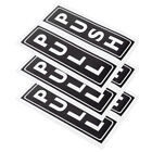  3 Pairs Pvc Sliding Door Logo Sticker Round Push Stickers Please Use Other Sign