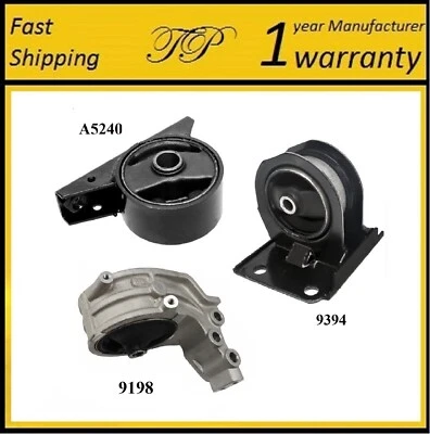 Montaje de motor delantero y trasero 3 piezas para Dodge Avenger 1995-1999 2,0 L - transmisión manual Foto 1 de 4