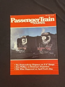 Passenger Train Journal May 1978 Vintage Railroad Magazine Rail News - Picture 1 of 9