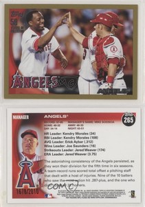 2010 Topps Gold /2010 Vladimir Guerrero Los Angeles Angels Angels #265 HOF