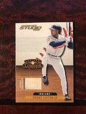 2001 Donruss Studio Leather & Lumber Kenny Lofton #LL-29