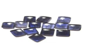 Piedra preciosa suelta calibrada natural cabujón rectangular de iolita de 5x7 mm a 6x8 mm - Imagen 1 de 4