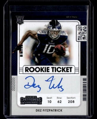 2021 Panini Contenders #130 Dez Fitzpatrick Nm/M - Image 1 of 2