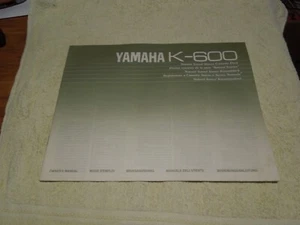 Bedienungsanleitung für Yamaha K 600 - Bild 1 von 1