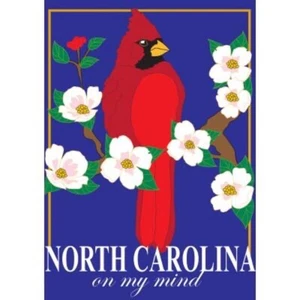 North Carolina on my mind - Garten Flagge - doppelseitig appliziert - 13 "X 18" - Bild 1 von 1