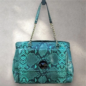 KATE SPADE Denee South Kensington Snake Python Print Shoulder Tote Bag Purse - Picture 1 of 7