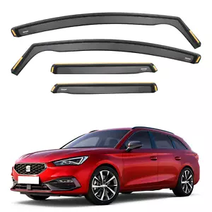 ISPEED Wind Deflectors for Seat Leon MK4 2020-2024 5-Door Estate 4pc Set Visors - Picture 1 of 9