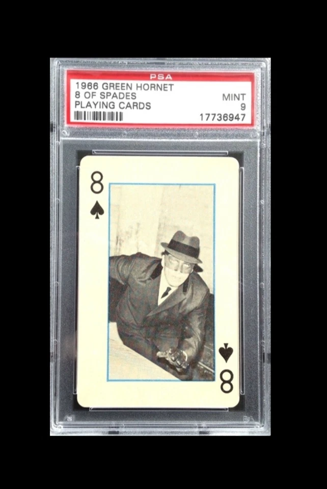 PSA 9 MINT  1966 GREEN HORNET PLAYING CARD 8 OF SPADES (BRUCE LEE)  - Image 1 of 1