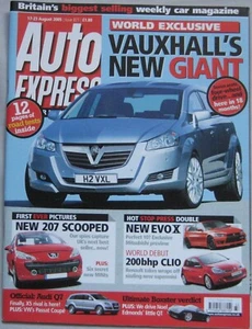 Auto Express magazine 17-23 August 2005 featuring Jaguar, Audi, BMW, Volvo - Picture 1 of 2