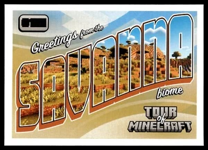 2024 Panini Minecraft #182 Saludos desde Savanna Tour of Minecraft - Imagen 1 de 2