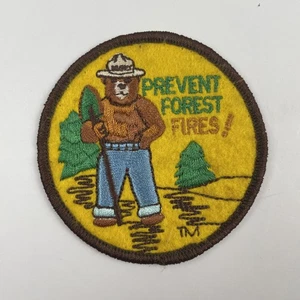Smokey The Bear Patch Prevent Forest Fires 2.5” Round Embroidered - Picture 1 of 3