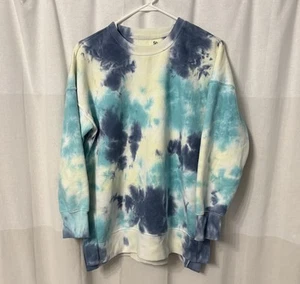 Sudadera Tie Dye Cuello Redondo Pullover Marca SO Para Mujer Talla Pequeña Usada en Excelente Condición - Imagen 1 de 3