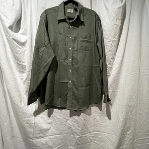 LL BEAN Hemd Herren XL gestreift Button Down L/S Baumwolle grün - Bild 1 von 5
