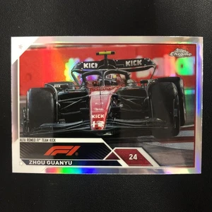 2023 Topps Chrome Formula 1 F1 #119 Zhou Guanyu Refractor - Picture 1 of 2