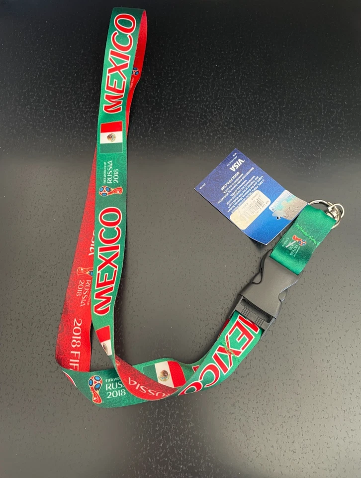 Mexico 2018 World Cup Lanyard - Green/Red - Image 1 of 1