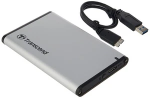 Transcend 2.5” SATA III SSD/HDD Leergehäuse USB 3.1 Gen 1 TS0GSJ25S3 - Bild 1 von 6