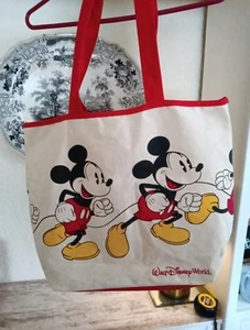 Walt Disney World Parks Mickey Mouse Vintage TOTE Teacher Bag Carry-On Handbag - Picture 1 of 8