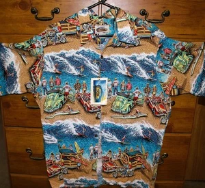 NWT Vintage Reyn Spooner "Art of EDDY Y" Limited Hawaiian Rayon Shirt Men's M - Picture 1 of 7