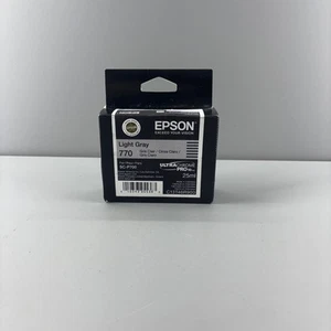 T46R9 New Genuine Epson 770 Light Gray Ink Cartridge Pro 10 for SC-P700 09/2027 - Picture 1 of 6