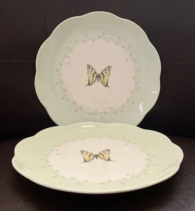 Set of 2 Lenox Butterfly Meadow Luncheon/Salad Plates 7 3/4” - Picture 1 of 5