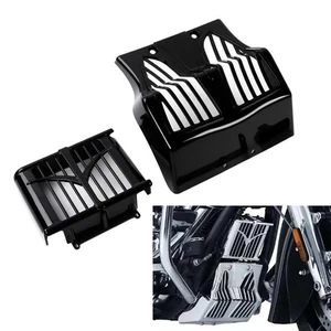 Lower Fairing Spoiler Mudguard Oil Cooler Cover Black For Indian Bagger 15-23 - Picture 1 of 6