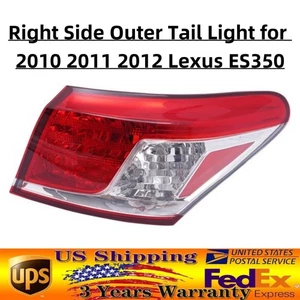 Right Side Tail Light for 2010 2011 2012 Lexus ES350 Passenger Outer Break Lamp - Picture 1 of 14