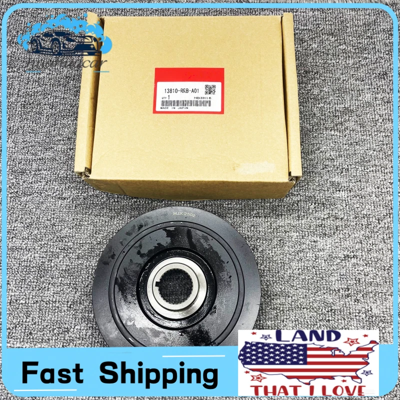 Crank Crankshaft Pulley 13810-RRB-A01 Fits For Honda Acura Civic RSX 2002-2011 - Imagem 1 de 4