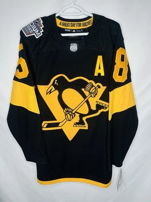 Camiseta deportiva Adidas Stadium Series 2018 de los Pittsburgh Penguins #58 Letang (46) ¡NUEVA CON ETIQUETAS! Foto 1 de 4