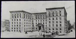 Glass Magic Lantern Slide NEW BOARD OF TRADE BUILDING C1900 MONTREAL CANADA - Picture 1 of 2