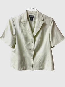 Women's Style & Co. Light Celery Green Dressy Button Jacket - 16W - Picture 1 of 4
