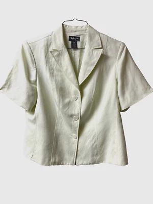 Women's Style & Co. Light Celery Green Dressy Button Jacket - 16W - Image 1 of 4