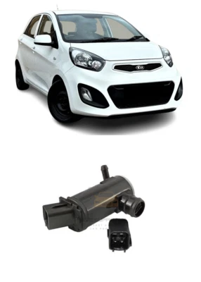 NEW FOR KIA PICANTO 2011-2017 FRONT WINDSCREEN WASHER PUMP MONO PUMP - Image 1 of 2