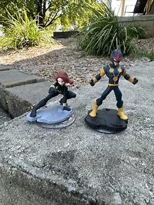 Disney Infinity 2.0 Marvel Avengers Lot of 2 Figures Black Widow and Nova - Picture 1 of 4