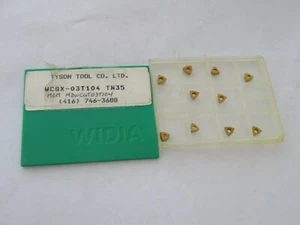 10 Stück WIDIA WCGX-03T104 Grade TN35 Hartmetalleinsätze - Bild 1 von 1