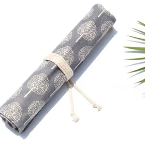 chinesische art aufrollen leinwand pinsel aufbewahrungskoffer tasche halter - Picture 1 of 12