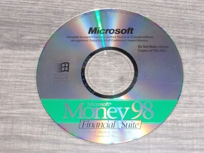 Microsoft Money 98 Financial Suite PC CD-ROM Full Version for Windows 95/NT 1997 - Image 1 of 2