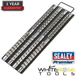 Sealey Premier 1/4"" 3/8"" 1/2"" Antrieb schwarz Steckschlüsselhalter Schiene Tablett Tragegriff - Bild 1 von 2