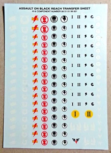 Assault on Black Reach Transfer Sheet 2008 Space Marine Orks - OOP 40K - Unused - Picture 1 of 1