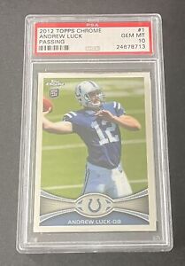 2012 Topps Chrome Andrew Luck #1 Rookie RC PSA 10