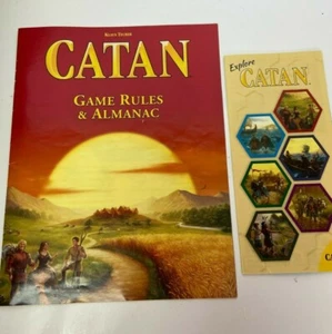 Catan 5th Edition Replacement Game Rules Booklet & Almanac with Merch Brochure - Picture 1 of 4