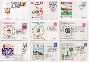 1970s UK Football Vintage Commemorative Covers Choose Your Cover/s - Picture 1 of 50