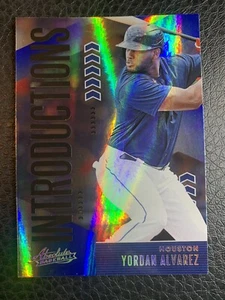YORDAN ALVAREZ 2020 ABSOLUTE INTRODUCTIONS RAINBOW FOIL ASTROS - Picture 1 of 2