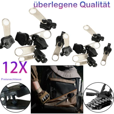 12PCS Universal Repair Ersatz Head Reißverschluss Reparatur Set-Zipper Schieber - Bild 1 von 4