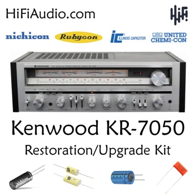 Kenwood KR-7050 KR-7750 rebuild restoration recap upgrade kit filter capacitor - Image 1 of 4