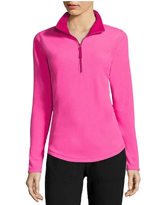 Made for Life Long-Sleeve 1/4-Zip Brushed Fleece Top Sizes M, XL Msrp $37 - Image 1 of 1